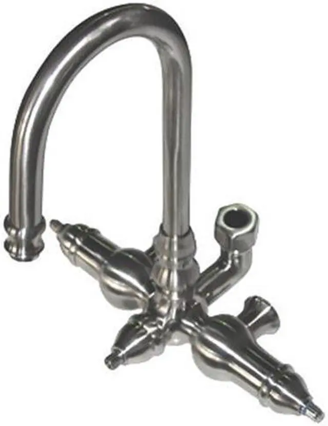 Alt view image 4 of 10 - Kingston Brass ABT200-8 Goose Neck Faucet with Back Outlet & Diverter