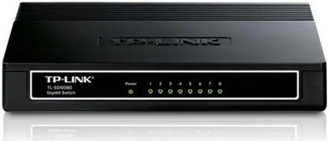 Alt view image 4 of 14 - TP Link DW2695 8-Port Gigabit Desktop Switch