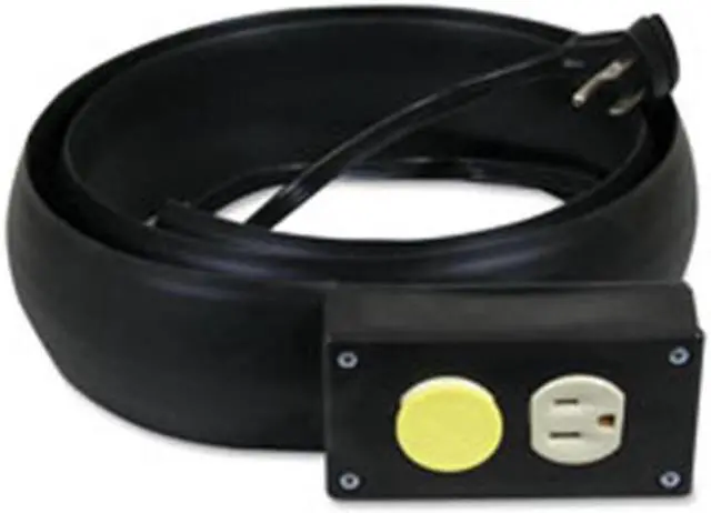 Alt view image 3 of 4 - C-Line CLI79101 Power Extension-Cord Cover, 16 Gauge, 10 Ft, Black