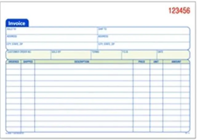 Alt view image 2 of 13 - Adams Carbonless Invoice Book