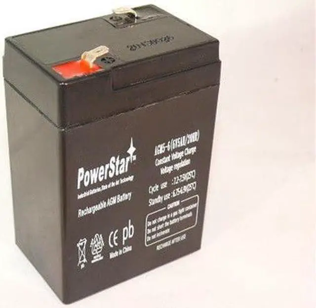 Alt view image 2 of 2 - 6V 5AH Lead Acid Battery - Sealed - High Rate