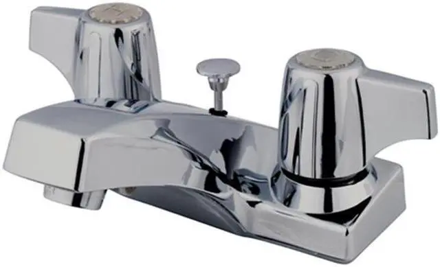 Alt view image 2 of 5 - Kingston Brass KB100B Two Handle 4 in. Centerset Lavatory Faucet with Brass Pop-up
