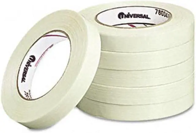 Alt view image 2 of 6 - Universal 165# Medium Grade Filament Tape 18mm x 54.8m 3" Core Clear 78034