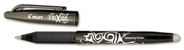 Alt view image 2 of 5 - Pilot 31550 FriXion Ball Erasable Gel Pen, Black Ink, 0.7mm Fine