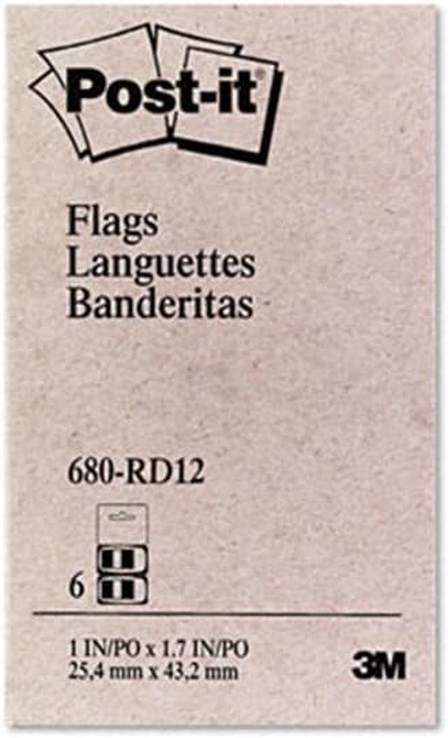Alt view image 3 of 20 - 3M 680RD12 Marking Flags in Dispensers  Red  50 Flags/Dispenser  12 Dispensers Pack