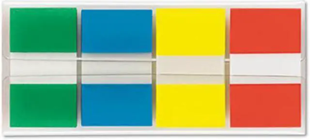 Main image of 3M 680RYGB2 Flags in Portable Dispenser Assorted 160 Flags/Dispenser