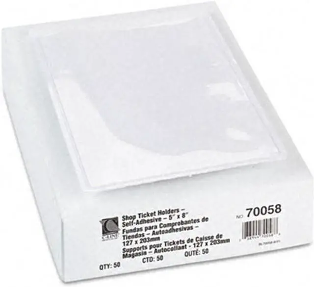 Alt view image 7 of 20 - C-Line 70058 Shop Ticket Holders with Self-Adhesive Back 5 x 8 Clear 50/box
