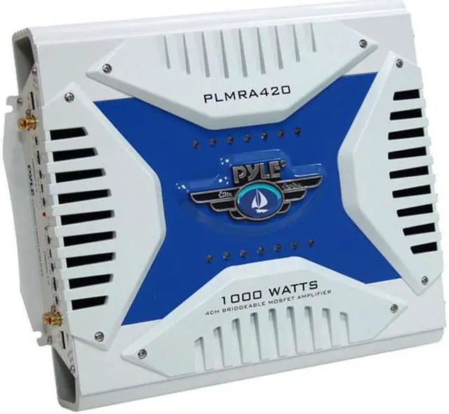 Main image of Pyle PLMRA420 4 Channel 1000 Watt Waterproof Marine Bridgeable Mosfet Amplifier