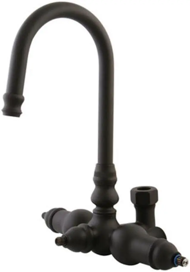 Alt view image 8 of 12 - Kingston Brass ABT200-5 Goose Neck Faucet with Back Outlet & Diverter