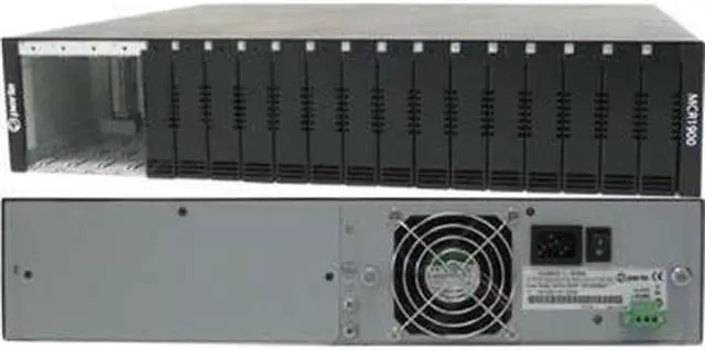 Alt view image 3 of 5 - perle 05059944 19 Slot Media Converter Chassis