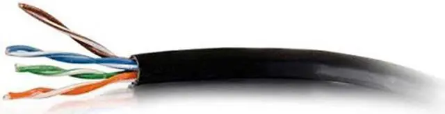 Main image of C2G 56026 Cat6 Bulk Cable - Unshielded Ethernet Network Cable with Solid Conductors, Riser CMR-Rated, TAA Compliant, Black (500 Feet, 152.4 Meters)