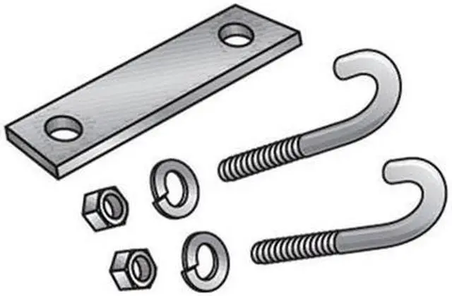 Main image of Black Box RM662 Ladder Rack J-Bolt Kit (2 Bolts With Nut