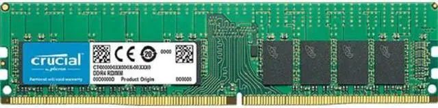 Alt view image 5 of 13 - Crucial CT16G4WFD8213 16Gb Ddr4 2133 Mt/S Pc4-2133 Dr X8 Ecc Unbuff Dimm 288Pin Cl15