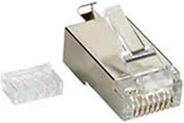 Alt view image 3 of 4 - MODULAR PLUG - CAT6, SHIELDED, RJ-45, 250-PACK, GSA, TAA, 45 DAY STANDARD RETURN