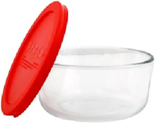 Alt view image 2 of 4 - World Kitchen Pyrex 4-Cup Round Food Storage Plus Dish