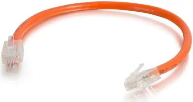 Alt view image 2 of 4 - C2G 04194 Cat6 Cable - Non-Booted Unshielded Ethernet Network Patch Cable, Orange (5 Feet, 1.52 Meters)