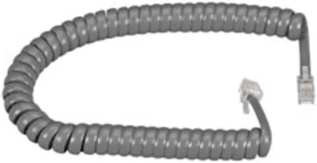 Main image of Black Box EJ302-0025 Handset Cord, Dark Gray 25 Ft.