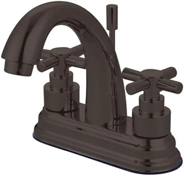 Main image of Kingston Brass Elinvar Two Handle 4" Centerset Lavatory Faucet with Brass Pop-up