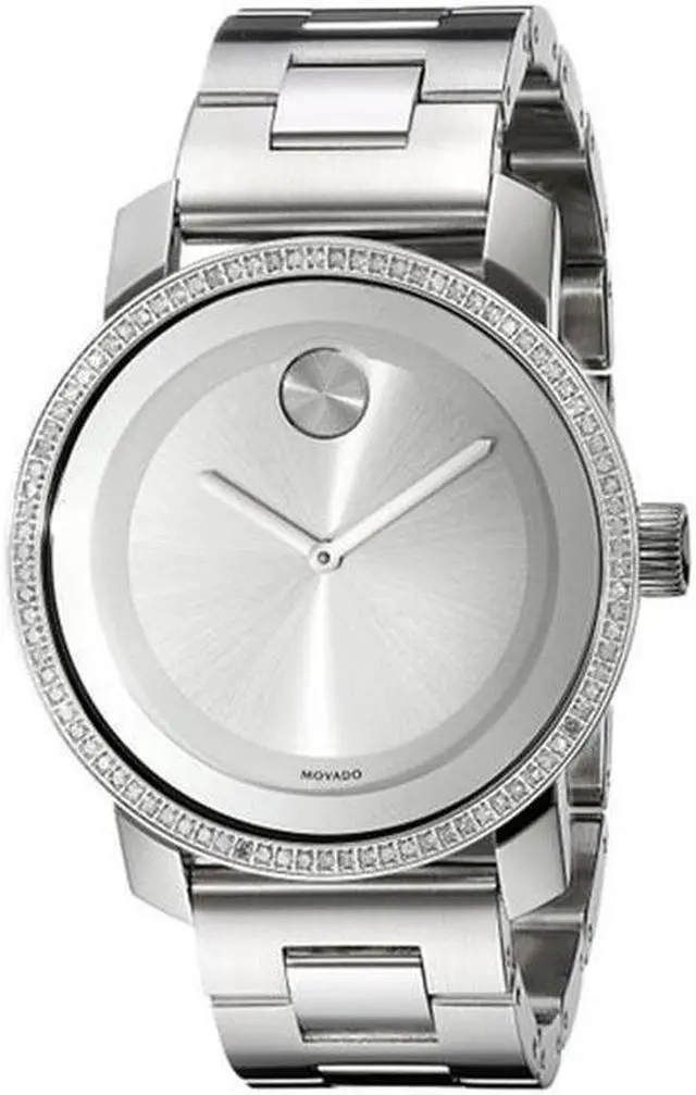 Alt view image 11 of 18 - Movado Bold Ladies Silver Dial Mirror Stainless Steel Swiss Quartz Watch 3600084