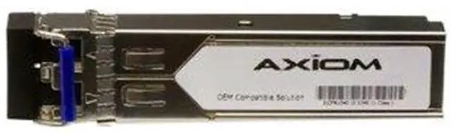 Main image of Axiom SFP Transceiver Modules are certified 100% compliant in all OEM applications. They are pre-configured with an application specific code to meet the requirement set forth by the router and switch OEMs. Axiom compatible transceivers per