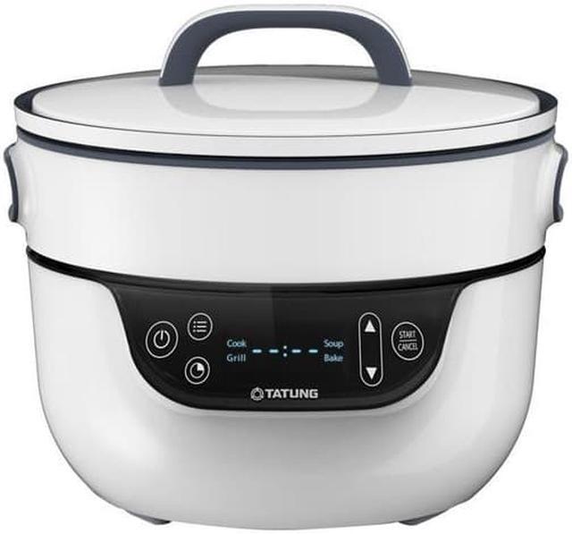 Alt view image 6 of 7 - TATUNG Fusion Cooker Grill Pan and Waterless Pot - 4 Cooking Modes, Cook, Grill, Soup, Bake and Waterless Cook