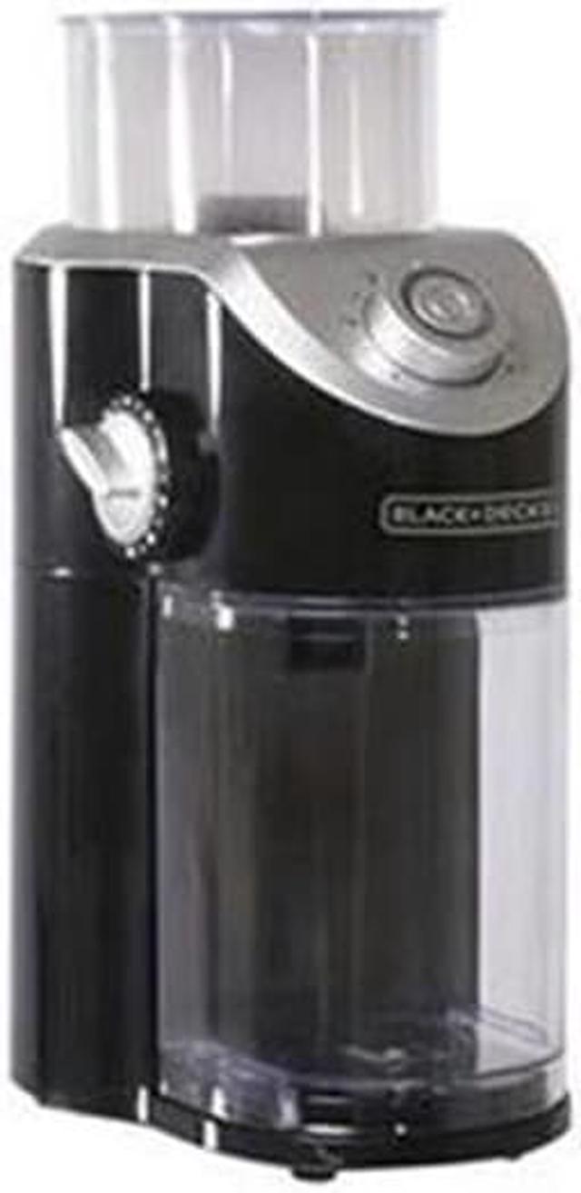 BLACK+DECKER Burr Mill Coffee Grinder, Black