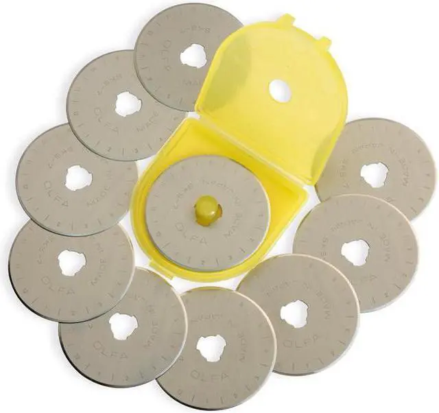 Alt view image 2 of 6 - OLFA RB45-10 Rotary Straight Blade,45mm W, PK10