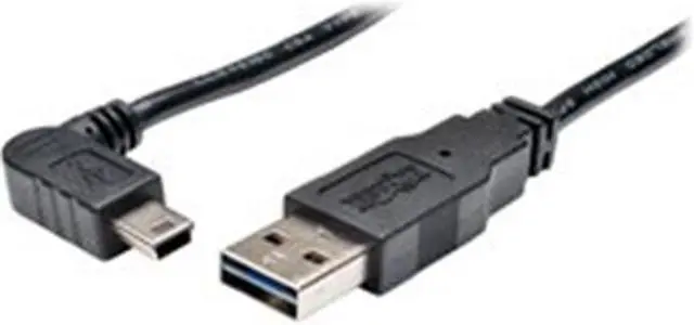 Main image of Tripp Lite UR030-006-RAB Universal Reversible USB 2.0 Hi-Speed Cable - A to Right-Angle 5 Pin Mini B M-M, 6 ft.