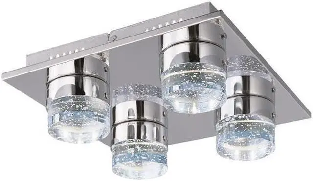 Main image of ET2 E22772-91PC Fizz IV LED Polished Chrome LED Flush Mount Ceiling Light - 13 in.