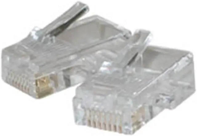Main image of Cables To Go 01939 RJ45 CAT 5 8x8 MODULAR PLUG for FLAT STRANDED CABLE 25-PK