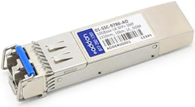 Alt view image 2 of 5 - AddOn Sonicwall 01-SSC-9786 Compatible 10GBase-LR SFP+ Transceiver (SMF, 1310nm, 10km, LC, DOM)