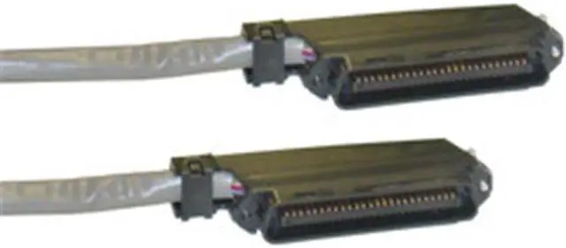 Alt view image 2 of 2 - Cat3 Telco Trunk Cable, 90 degree Amphenol Centronics 50 (CN50) Connectors, 25 Twisted Pairs, 6 foot