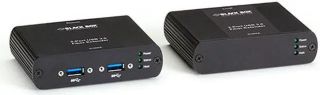 Alt view image 2 of 2 - Black Box IC502A-R2 Usb 3.0 Ultimate Fiber Extender - 2-Port Usb Over Multimode