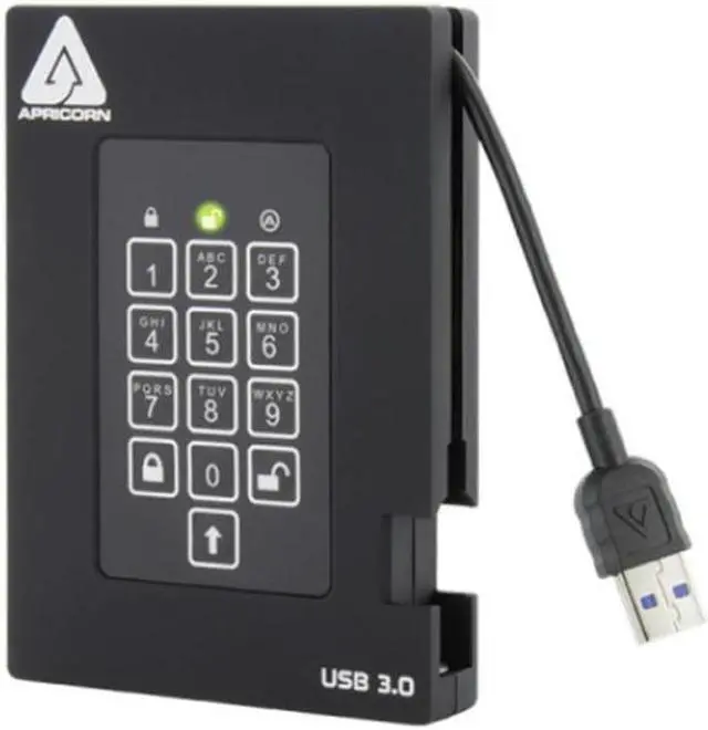 Main image of Apricorn A25-3PL256-1000F 1000 GB fortress Fips Portable USB Hardware Encrypted HDD
