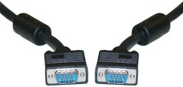 Main image of Cable Wholesale HD15 (SVGA) Male / HD15 (SVGA) Male Coaxial Construction w/ Ferrites Black 75 ft