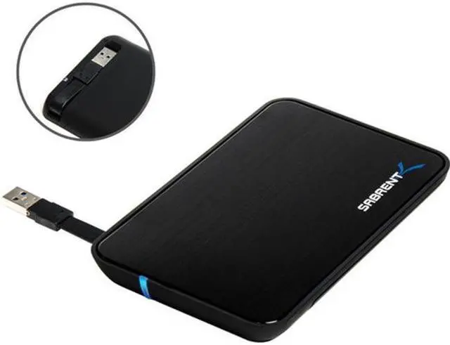 Alt view image 14 of 15 - SABRENT BK-21OS2 Aluminum 2.5" Black SATA USB 3.0 To 2.5-Inch Sata Aluminum Hard Drive Enclosure Black (BK-21OS2)