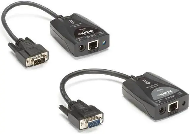 Alt view image 2 of 15 - Black Box VX-VGA520-K Mini CATx VGA Extender Kit with Video Equalization Adjustment