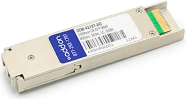 Main image of AddOn D-Link DEM-421XT Compatible 10GBase-SR XFP Transceiver (MMF, 850nm, 300m, LC, DOM)