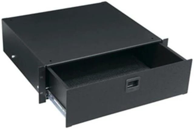 Main image of Middle Atlantic Products TD3 3 Space Textured Rack Drawer, Black