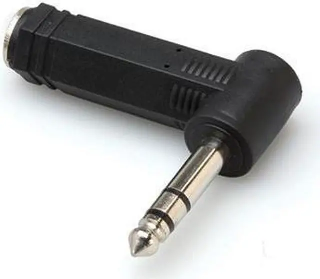 Alt view image 8 of 8 - Adapter 1/4 Stereo (F) to RT Angle 1/4 Stereo (M) Cable Adapter