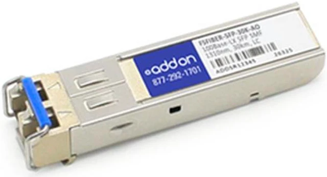 Alt view image 2 of 2 - Add-On-Computer Peripherals FSFIBER-SFP-30K-AO Sixnet FSFIBER-SFP-30K Compatible TAA Compliant 100Base-LX SFP Transceiver