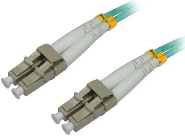 Alt view image 2 of 6 - 4xem 4XFIBERLCLC15M 49.21 ft. LASER OPTIMIZED LC/LC MM DUPLEX FIBER 50/125 10 GIG "AQUA" PVC PATCH Male to Male