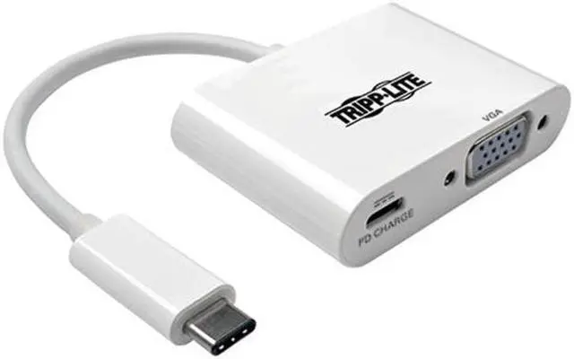 Main image of Tripp Lite U444-06N-V-C USB C to VGA External Video Adapter with USB-C Pd Charging