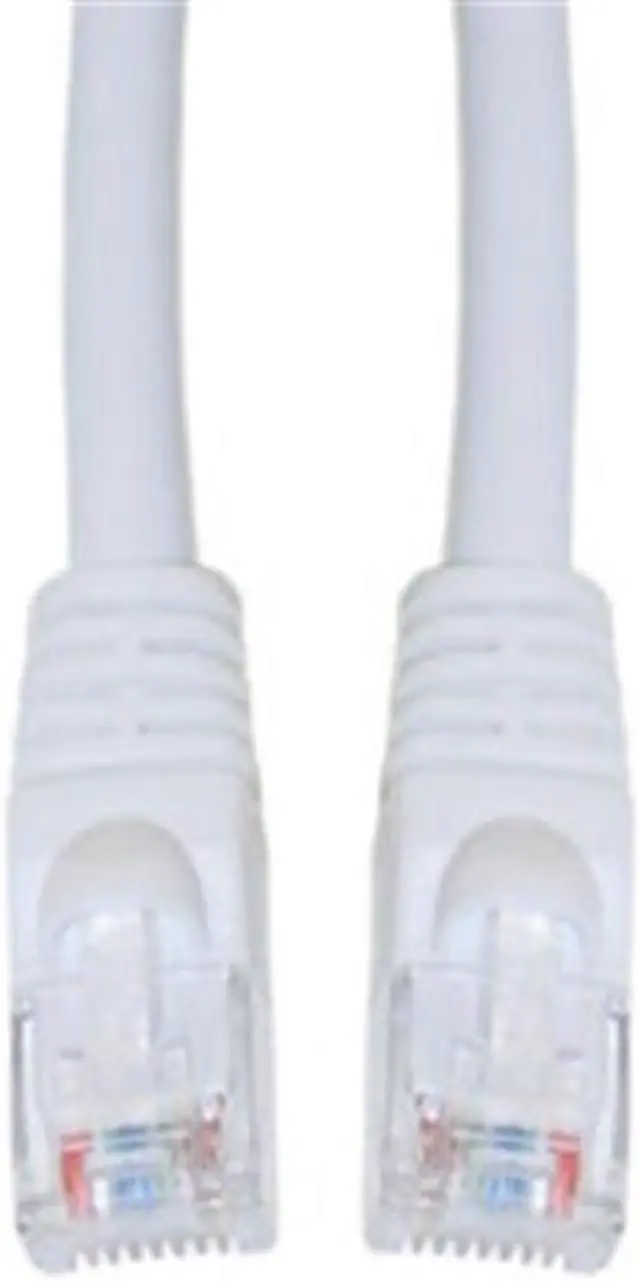 Alt view image 2 of 2 - Cat5e White Ethernet Patch Cable, Snagless/Molded Boot, 200 foot