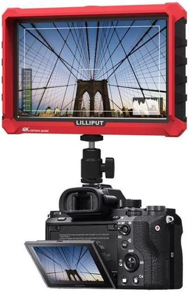 Alt view image 6 of 6 - LILLIPUT Professional A7s 7” 1920X1200 4K HDMI Input/Output Video Assist On-Camera Monitor by VIVITEQ