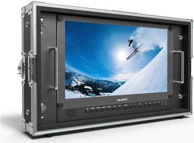 Alt view image 6 of 10 - LILLIPUT BM150-4K 15.6" 4K 3840×2160 Ultra-HD resolution, 1000:1 Contrast Ratio, 25ms Response Time with Carry-on Metal case 3G-SDI, HDMI, VGA, AV input by VIVITEQ