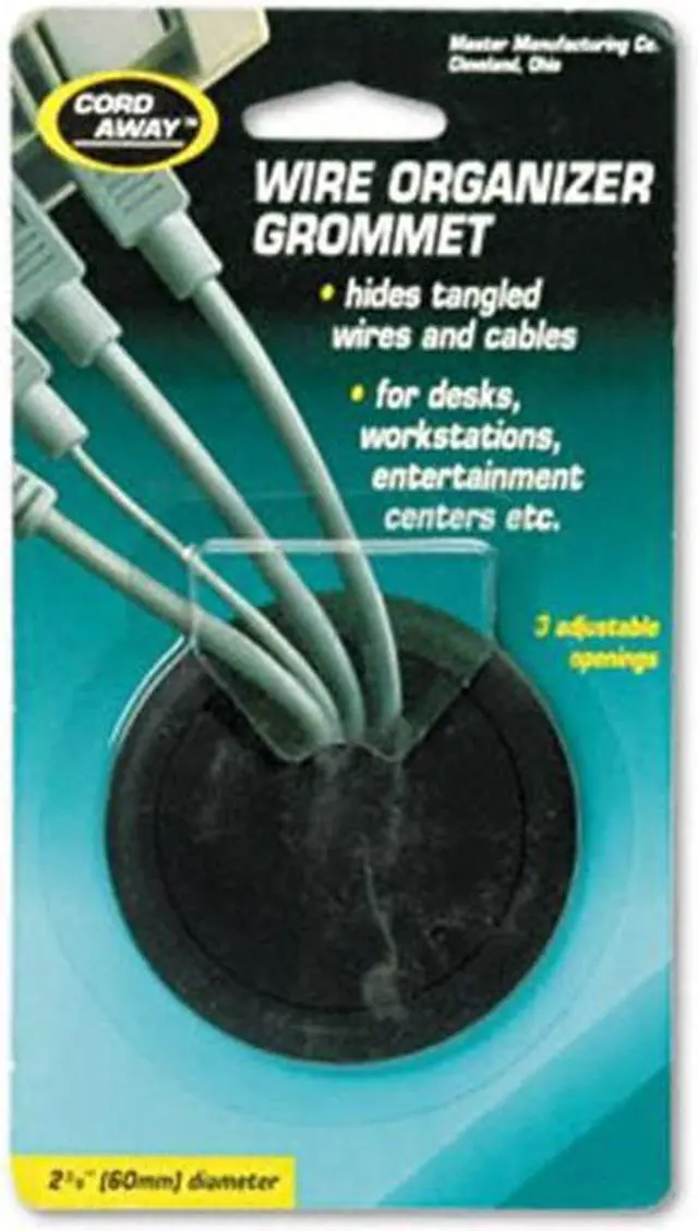 Alt view image 4 of 8 - Grommet, Desk, 2 3/8 In Dia, 1 1/8 In H, Blk