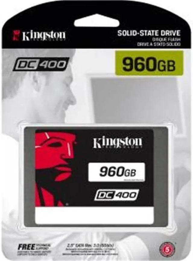Alt view image 7 of 15 - Kingston SEDC400S37/960G Ssdnow Dc400 - Solid State Drive - 960 Gb - Internal - 2.5 Inch - Sata 6Gb/S