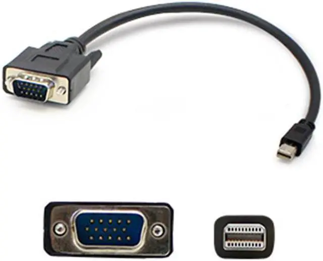 Alt view image 3 of 12 - 6Ft Mini-Displayport 1.1 Male To Vga Male Black Cable For Resolution Up To 1920X1200 (Wuxga)