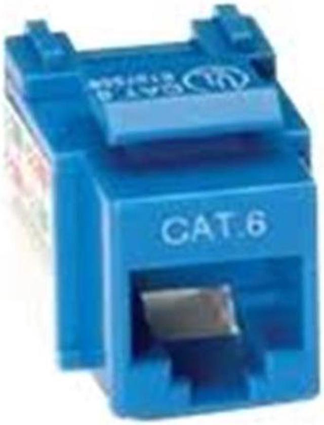 Alt view image 2 of 7 - Black Box CAT6 Value Line Keystone Jack Blue
